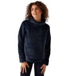 Bluza turystyczna damska Regatta Bardou II. Niebieskie bluzy bez kaptura damskie Regatta, xs, z polaru. Za 142.24 zł.
