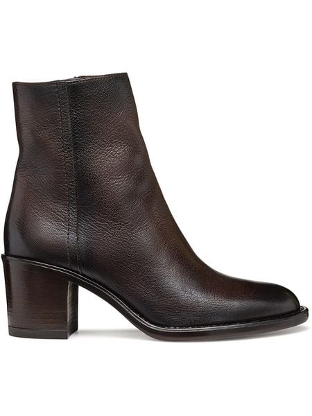 Geox Skórzane botki "Farnia" w kolorze jasnobrązowym rozmiar: 39. Brązowe botki damskie Geox, eleganckie, bez obcasa, bez zapięcia. Za 431.47 zł.