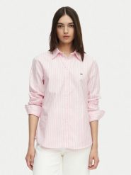 Tommy Jeans Koszula DW0DW19890 Różowy jasny Regular Fit. Czerwone koszule damskie Tommy Jeans, s, bez wzorów, z bawełny, bez kołnierzyka, bez ramiączek. Za 369.99 zł.