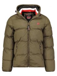 Geographical Norway Kurtka pikowana "Ancelo" w kolorze khaki rozmiar: XXL. Brązowe kurtki męskie Geographical Norway, xxl, z aplikacjami, bez kaptura. Za 228.92 zł.