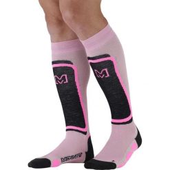 Skarpetki Monnet Fusion. Czerwone skarpetki damskie MONNET, bez wzorów, z elastanu. Za 175.50 zł.