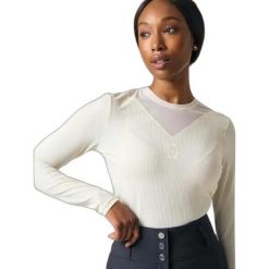 Sweter damski PS of Sweden Leandra. Białe swetry klasyczne damskie PS OF SWEDEN, xl, z materiału, bez kołnierzyka. Za 350.50 zł.
