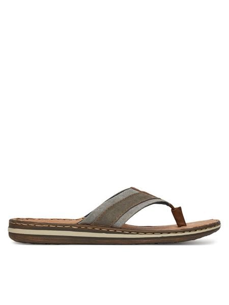 Rieker Japonki 21095-42 Beżowy. Brązowe klapki i japonki męskie Rieker, z materiału. Za 289.99 zł.