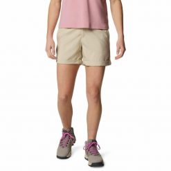 Krótkie spodenki damskie Columbia Silver Ridge Utility Short. Brązowe szorty damskie Columbia, bez wzorów, sportowe. Za 175.99 zł.