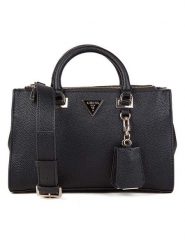Guess Torebka w kolorze czarnym - 29 x 19 x 9 cm rozmiar: onesize. Czarne torebki klasyczne damskie Guess, z aplikacjami, z materiału, bez dodatków. Za 505.13 zł.