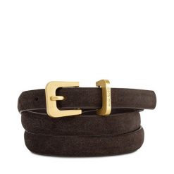 Pasek Damski GINO ROSSI. Brązowe paski damskie Gino Rossi, bez wzorów. Za 99.99 zł.