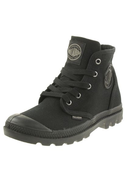 Buty sportowe Sneakersy damskie, Palladium Pampa Hi. Czarne buty sportowe na co dzień damskie Palladium, bez wzorów, z materiału, trekkingowe. Za 361.55 zł.