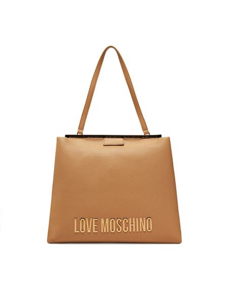 LOVE MOSCHINO Torebka JC4054PP1MLG0105 Beżowy. Brązowe torebki klasyczne damskie Love Moschino, bez wzorów, ze skóry, bez dodatków. Za 539.99 zł.