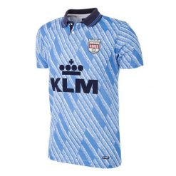 Koszulka retro piłkarska dla dorosłych - Brentford FC 1992 - 94 - Niebieska. Niebieskie t-shirty sportowe męskie COPA FOOTBALL, xl, bez ramiączek, do piłki nożnej. Za 339.19 zł.