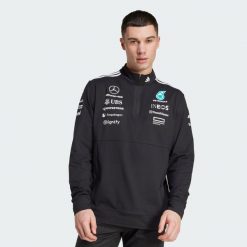 Bluza Mercedes - Amg Petronas Formula One Team 1/4 Zip. Białe bluzy bez kaptura męskie Adidas, xs, z materiału. Za 569.00 zł.
