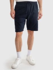 Szorty męskie dresowe wiązane w pasie granatowe Kersyner 403. Niebieskie szorty męskie Big Star, bez wzorów, z dresówki, retro. Za 159.99 zł.