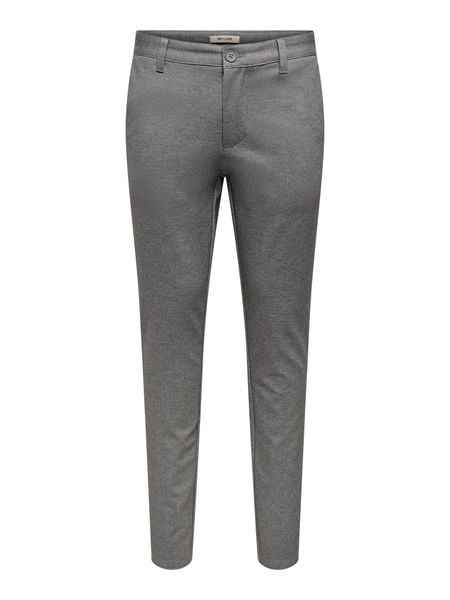 ONLY & SONS Spodnie chino "Mark" w kolorze szarym rozmiar: W33/L32. Szare spodnie materiałowe męskie Only & Sons, bez wzorów. Za 115.24 zł.