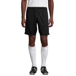 Podstawowe Spodenki San Siro 2 Dla Dorosłych Unisex. Czarne szorty damskie SOL'S, bez wzorów, sportowe. Za 68.99 zł.