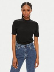 Calvin Klein Sweter K20K207206 Czarny Regular Fit. Czarne swetry klasyczne damskie CALVIN KLEIN, xxs, z wełny, bez kołnierzyka. Za 239.99 zł.