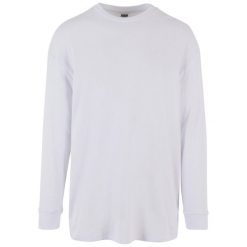 Organiczna prążkowana koszulka z długim rękawem Urban Classics. Białe koszulki męskie z długim rękawem Urban Classics, m, z bawełny. Za 142.00 zł.