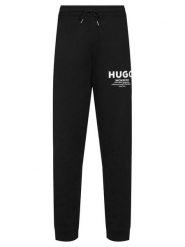 HUGO Spodnie dresowe Nevez 50510734 Czarny Loose Fit. Czarne spodnie dresowe męskie Hugo, bez wzorów, z bawełny. Za 499.99 zł.
