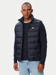 Tommy Jeans Kamizelka DM0DM23232 Granatowy Regular Fit. Niebieskie kamizelki męskie Tommy Jeans, m, z jeansu. Za 649.99 zł.