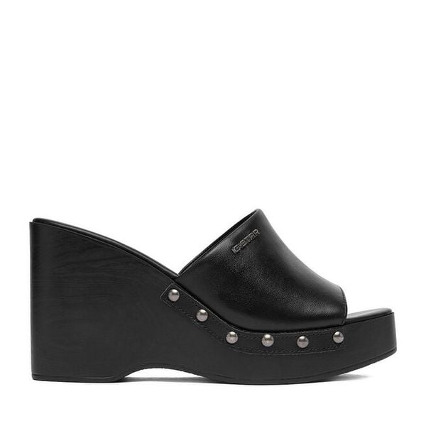 Klapki G-Star Raw. Czarne klapki damskie G-Star Raw, bez wzorów, bez obcasa. Za 259.99 zł.