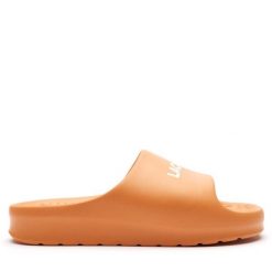 Klapki Lacoste. Brązowe klapki i japonki męskie Lacoste. Za 219.99 zł.