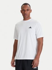 Adidas Koszulka techniczna Workout Essentials Base KD5453 Biały Regular Fit. Białe t-shirty sportowe męskie Adidas, m, z syntetyku, bez ramiączek, na fitness i siłownię. Za 99.99 zł.