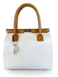 Lia Biassoni Skórzana torebka "Angitola" w kolorze białym - 38 x 28 x 15 cm rozmiar: onesize. Białe torebki klasyczne damskie Lia Biassoni, bez wzorów, z materiału, bez dodatków. Za 304.99 zł.