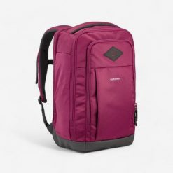 Plecak turystyczny Quechua Escape 500 23 l. Fioletowe plecaki damskie QUECHUA, bez wzorów, z materiału, klasyczne. Za 119.99 zł.