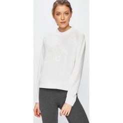 Adidas Performance - Bluza. Białe bluzy bez kaptura damskie adidas Performance, l, z bawełny. W wyprzedaży za 179.90 zł.