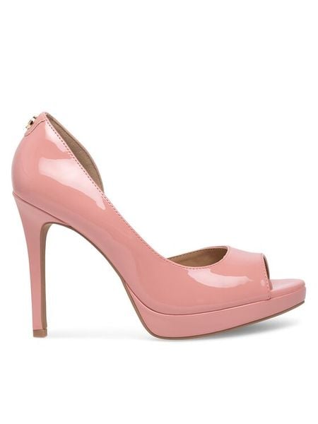 Nine West Szpilki WFA2733-1 Różowy. Czerwone szpilki Nine West, bez wzorów, z syntetyku, bez obcasa. Za 129.99 zł.