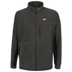 Bluza Polarowa Męska Jynx Z Pełnym Zamkiem. Czarne bluzy z kapturem męskie Trespass, na zimę, m, z materiału. Za 188.99 zł.