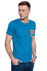 MĘSKI T-SHIRT MUSTANG ALEX C PRINT CP 1009525 5320. T-shirty męskie Mustang, m, bez wzorów, bez kołnierzyka. W wyprzedaży za 39.99 zł.