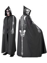 Widmann Kostium "Skeleton coat with hood" w kolorze czarnym rozmiar: onesize. Czarne stroje jednoczęściowe damskie Widmann, bez wzorów. Za 74.63 zł.
