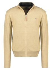 Geographical Norway Kardigan "Fregate" w kolorze beżowym rozmiar: XL. Brązowe kardigany męskie Geographical Norway, xl, bez wzorów, bez kołnierzyka. Za 104.14 zł.