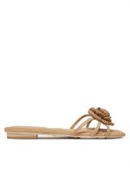 Aldo Klapki Wildbloom 13964634 Beżowy. Brązowe klapki damskie Aldo, bez wzorów, ze skóry, bez obcasa. Za 259.99 zł.