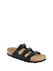 Birkenstock Klapki "Florida" w kolorze czarnym rozmiar: 38. Czarne klapki damskie Birkenstock, bez wzorów, bez obcasa. Za 361.13 zł.