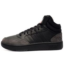 Buty lifestyle męskie Adidas Hoops 3.0 Mid HP7939. Czarne buty sportowe na co dzień męskie Adidas, bez zapięcia. Za 249.00 zł.