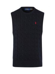 Polo Ralph Lauren Męski sweter z dzianiny Mężczyźni Bawełna niebieski jednolity, XL. Niebieskie swetry męskie Polo Ralph Lauren, m, bez wzorów, z bawełny, bez kołnierzyka. Za 599.95 zł.