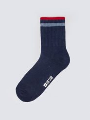 BIG STAR Skarpety w kolorze granatowym rozmiar: 43-46. Niebieskie skarpetki męskie Big Star, bez wzorów, ze splotem. Za 16.99 zł.