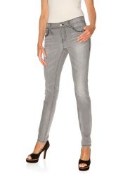 Heine Dżinsy - Slim fit - w kolorze szarym rozmiar: W19. Szare jeansy damskie Heine. Za 122.96 zł.