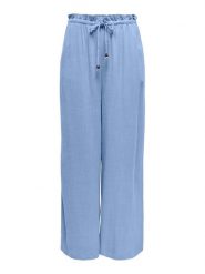 ONLY Spodnie materiałowe Solvi 15338672 Niebieski Cropped Fit. Niebieskie spodnie materiałowe damskie Only, bez wzorów, z materiału. Za 99.99 zł.