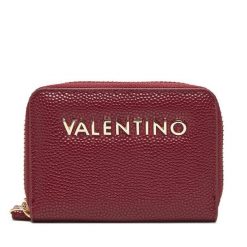 Portfel Valentino. Czerwone portfele damskie Valentino, bez wzorów. Za 149.99 zł.