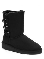 ISLAND BOOT Kozaki zimowe "Betina" w kolorze czarnym rozmiar: 38. Czarne kozaki damskie Island Boot, z materiału, bez obcasa. Za 193.24 zł.