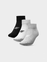 4F Skarpety casual za kostkę (3-pack) damskie 35-38. Czarne skarpetki damskie 4f, bez wzorów, z bawełny. Za 44.99 zł.