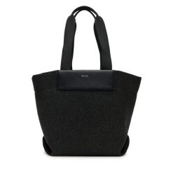 Torebka Calvin Klein. Czarne shopper bag damskie CALVIN KLEIN, bez wzorów, bez dodatków. Za 489.99 zł.