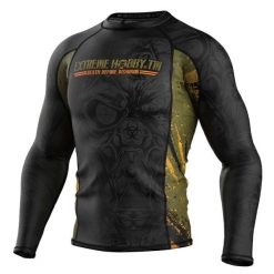 Koszulka sportowa męska Rashguard do MMA EXTREME HOBBY DBD. Czarne bielizna termoaktywna męska EXTREME HOBBY, m, bez wzorów, z bawełny. Za 209.00 zł.