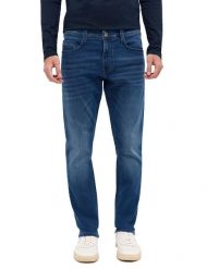 Męskie Spodnie Jeansowe Mustang Style Oregon Slim K Denim Blue 1016321 5000 403. Niebieskie spodnie materiałowe męskie Mustang, bez wzorów, z denimu. Za 219.99 zł.