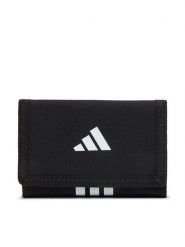 Adidas Portfel JZ7087 Czarny. Czarne portfele męskie Adidas, bez wzorów, z materiału. Za 59.99 zł.