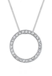 Elli Damski wisiorek geo w kształcie koła, mieniący się kryształami ze srebra próby 925 Naszyjniki 1 ct. Naszyjniki damskie Elli, srebrne. Za 243.99 zł.