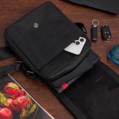 Torba męska skórzana na ramię zgrabna elegancka Beltimore czarna N36. Czarne torby męskie na ramię bez wzorów, na ramię. Za 199.99 zł.