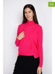 William de Faye 2-częściowy zestaw w kolorze różowym rozmiar: 36. Różowe kardigany damskie William De Faye, bez wzorów, z kaszmiru. Za 191.88 zł.