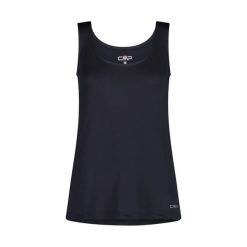 Damski tank top CMP. Czarne topy sportowe damskie CMP, na lato, s, bez wzorów, z tkaniny, bez ramiączek. Za 217.50 zł.